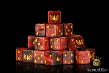 Load image into Gallery viewer, Baron Of Dice Blood Drop Dice X25