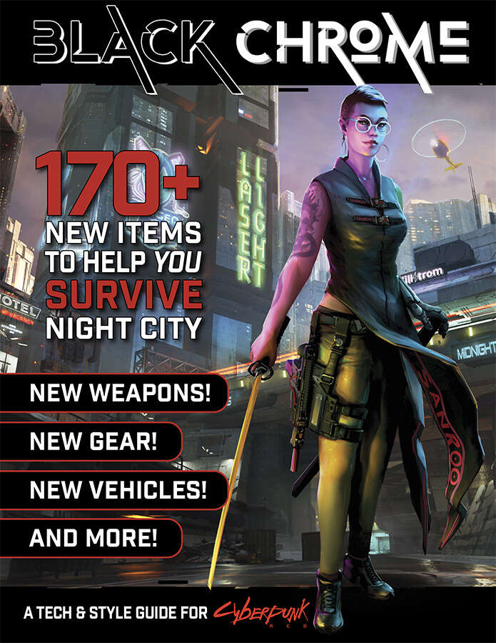 Cyberpunk RED RPG Black Chrome