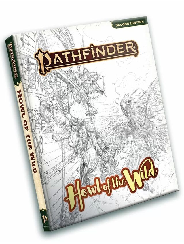 Pathfinder RPG 2nd Edition Howl of the Wild Sketch Cover