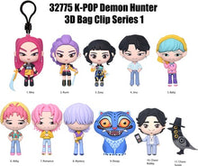 Load image into Gallery viewer, KPop Demon Hunters Series 1 3D Foam Bag Clip Blind Bag