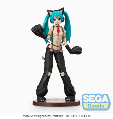 Hatsune Miku Project DIVA Arcade Future Tone Kitty Cat Ver. SPM Statue