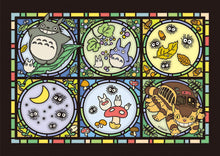 Load image into Gallery viewer, Studio Ghibli - My Neighbor Totoro 208 Piece Stained Glass Puzzle