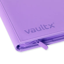 Load image into Gallery viewer, VaultX Exo-Tec Zip Binder Just Purple 9 Pocket