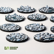 Load image into Gallery viewer, Gamers Grass Battle Ready Toppers - Frost Lake 25mm Round