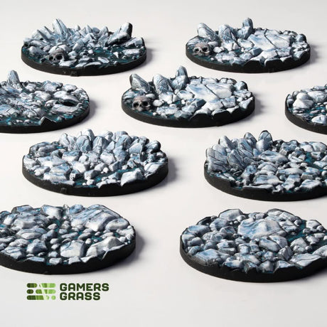Gamers Grass Battle Ready Toppers - Frost Lake 28mm Round