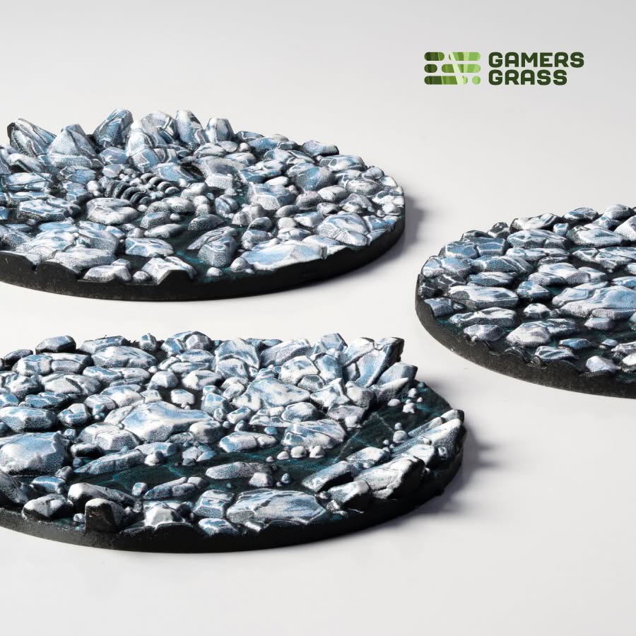 Gamers Grass Battle Ready Toppers - Frost Lake 50mm Round
