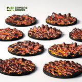 Gamers Grass Battle Ready Toppers - Molten Lava 28mm Round