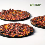 Gamers Grass Battle Ready Toppers - Molten Lava 50mm Round