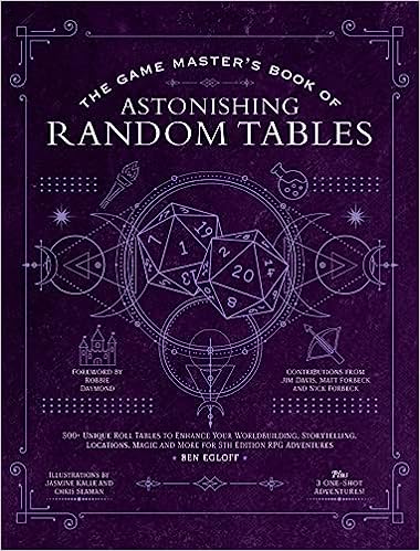 The Game Master's Book of Astonishing Random Tables for 5th Edition RPG Adventures