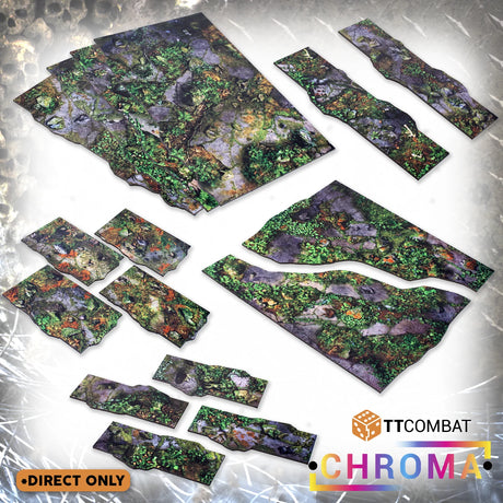 TTCombat Tabletop Scenics - Coloured Terrain Area Plates