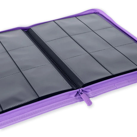 VaultX Exo-Tec Zip Binder Just Purple 9 Pocket