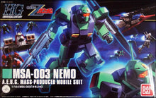 Load image into Gallery viewer, HGUC MSA-003 Nemo (Zeta Ver.) 1/144 Model Kit