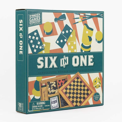 Six in One Wooden Games Compendium