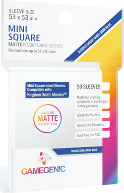 Gamegenic Matte Mini Square-Sized Sleeves 53x53mm (50 ct)