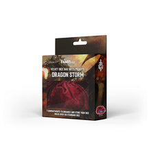 Load image into Gallery viewer, Fanroll Dragon Storm Velvet Compartment Dice Bag - Red Dragon Scales