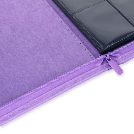 VaultX Exo-Tec Zip Binder Just Purple 9 Pocket