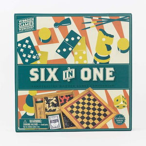 Six in One Wooden Games Compendium