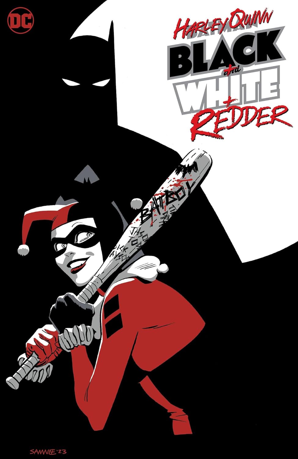 Harley Quinn Black + White + Redder