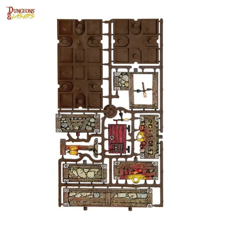 Dungeons & Lasers Dwarven Mine Prismacast Pre-Painted Terrain
