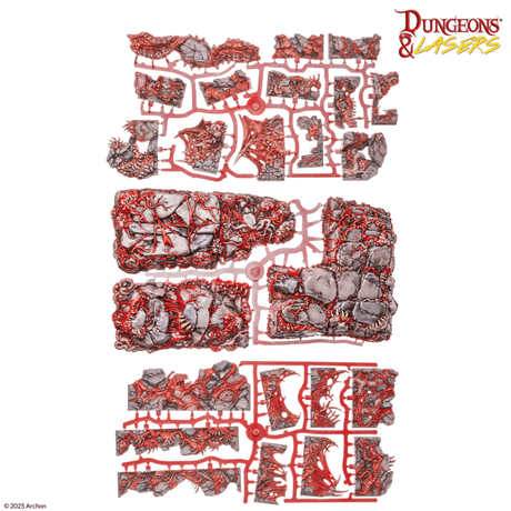 Dungeons & Lasers Belly of the Beast Terrain Pre-Painted