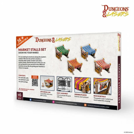 Dungeons & Lasers Miniatures Market Stalls Set
