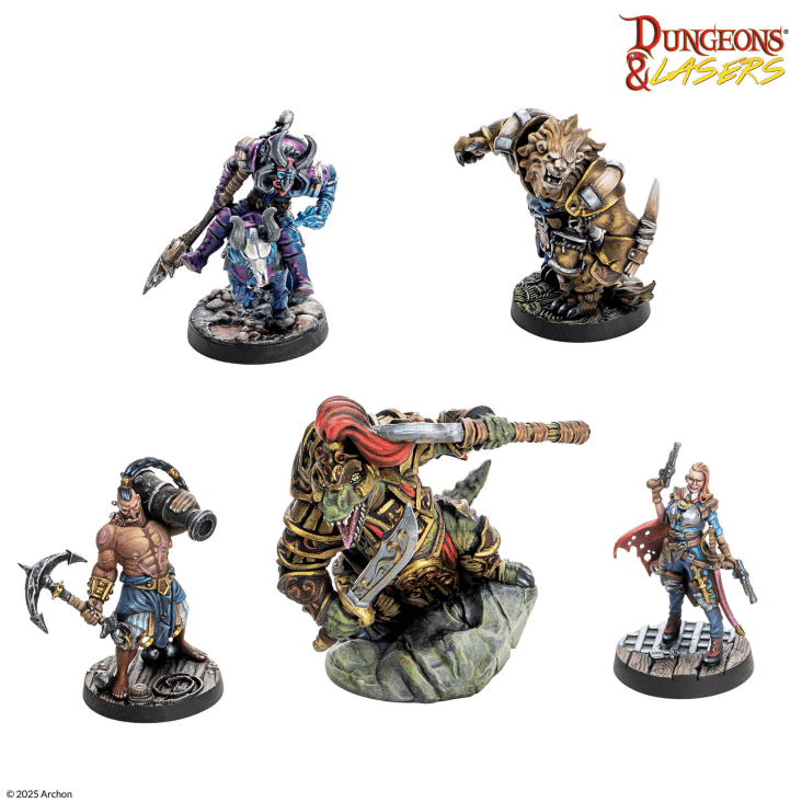 Dungeons & Lasers Miniatures Raiders and Beasts: Scareguards Archipelago