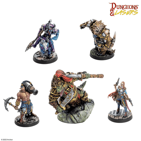 Dungeons & Lasers Miniatures Raiders and Beasts: Scareguards Archipelago
