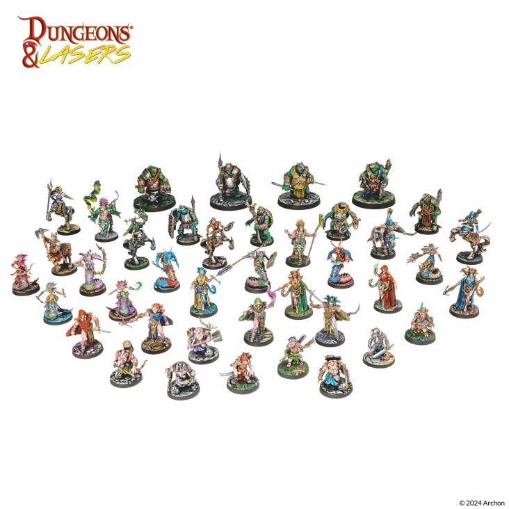 Dungeons & Lasers Miniatures Beastkin Hybrids Playable Characters