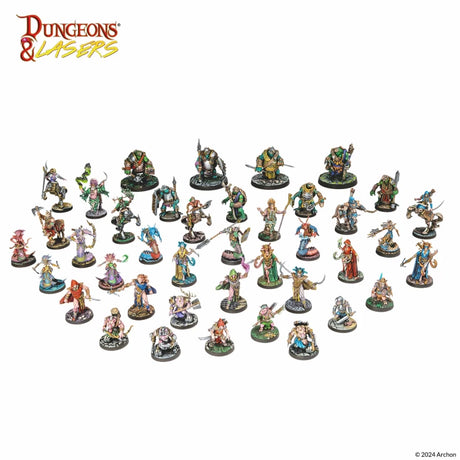 Dungeons & Lasers Miniatures Beastkin Hybrids Playable Characters