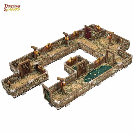 Dungeons & Lasers Dwarven Mine Half-Height Walls Terrain
