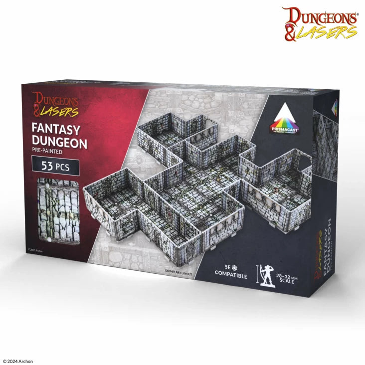 Dungeons & Lasers Fantasy Dungeon Prismacast Pre-Painted Terrain