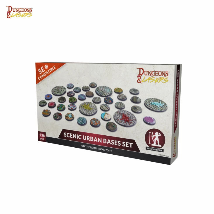 Dungeons & Lasers Miniatures Scenic Urban Bases Set