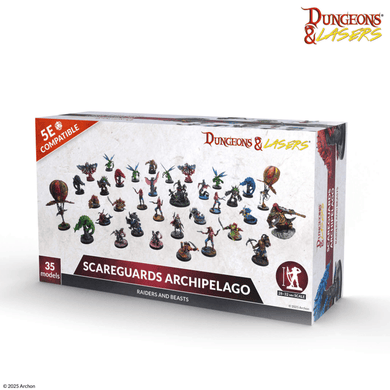 Dungeons & Lasers Miniatures Raiders and Beasts: Scareguards Archipelago
