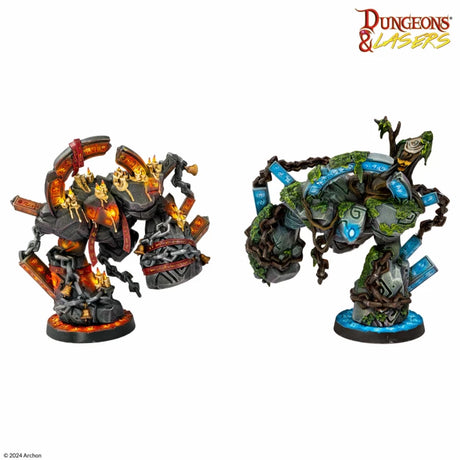 Dungeons & Lasers Miniatures Runic Golems