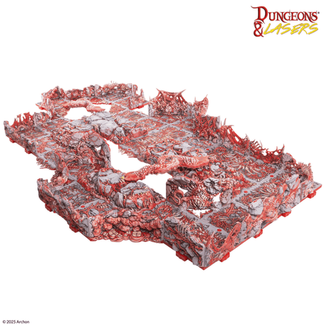 Dungeons & Lasers Belly of the Beast Terrain Pre-Painted