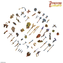 Load image into Gallery viewer, Dungeons &amp; Lasers Miniatures Adventurer&#39;s Gear Set