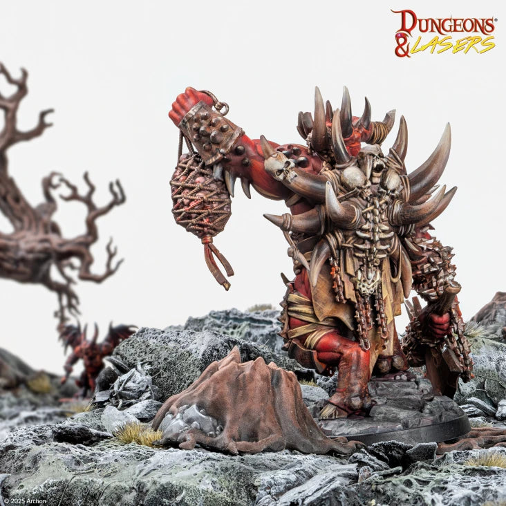 Dungeons & Lasers Miniatures Baef the Horned Demon