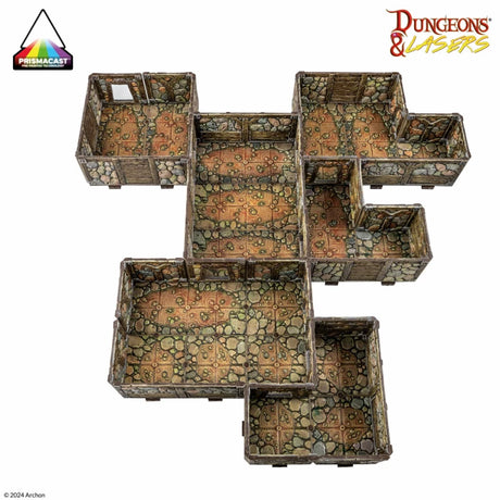 Dungeons & Lasers Abandoned Mines Prismacast Pre-Painted Terrain