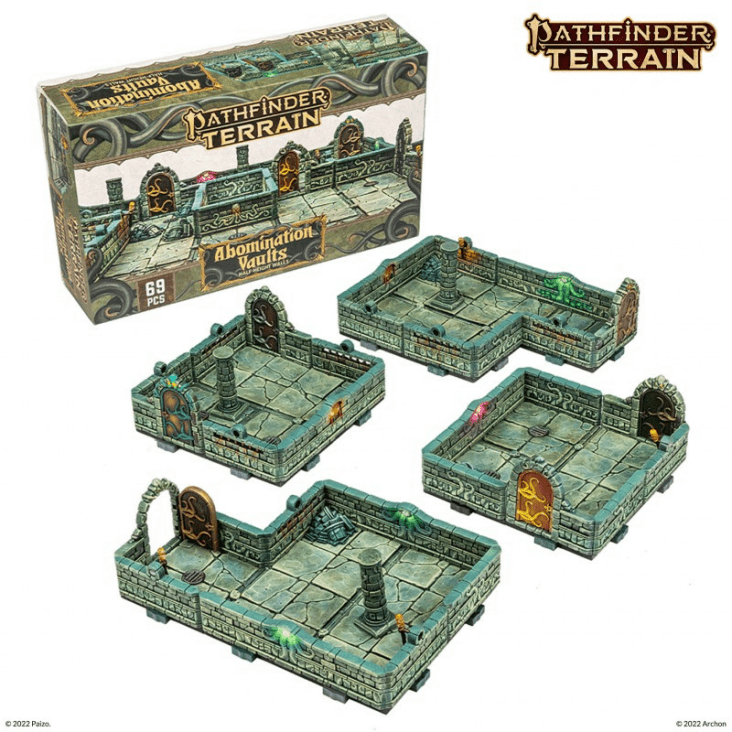 Pathfinder Abomination Vaults Half-Height Walls Terrain