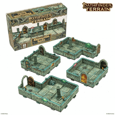Pathfinder Abomination Vaults Half-Height Walls Terrain