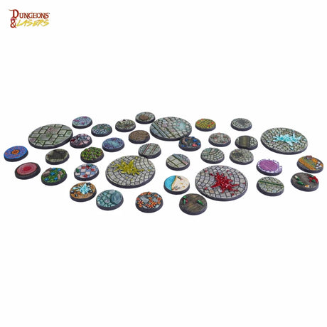 Dungeons & Lasers Miniatures Scenic Urban Bases Set