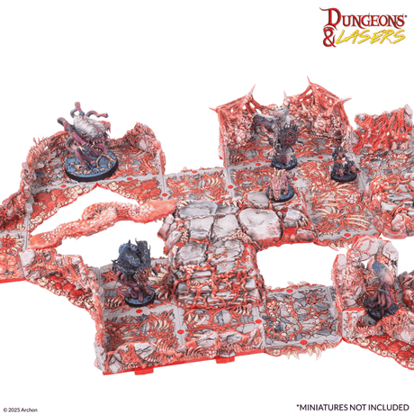 Dungeons & Lasers Belly of the Beast Terrain Pre-Painted