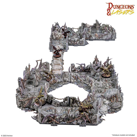 Dungeons & Lasers Demonic Caves Prismacast Pre-Painted Terrain