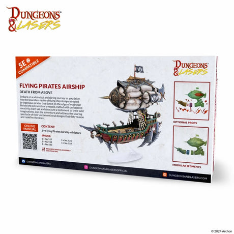 Dungeons & Lasers Miniatures Flying Pirates Airship