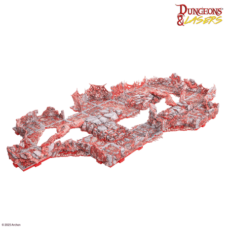 Dungeons & Lasers Belly of the Beast Terrain Pre-Painted
