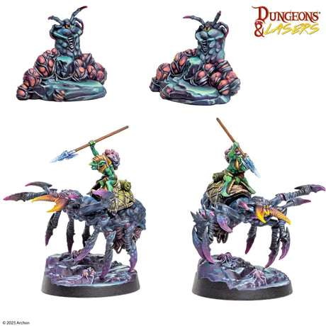 Dungeons & Lasers Miniatures Cave Spiders
