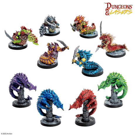 Dungeons & Lasers Miniatures Raiders and Beasts: Scareguards Archipelago