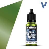 Vallejo True Metallic Metal Airbrush Amber Green 18ml 77.175