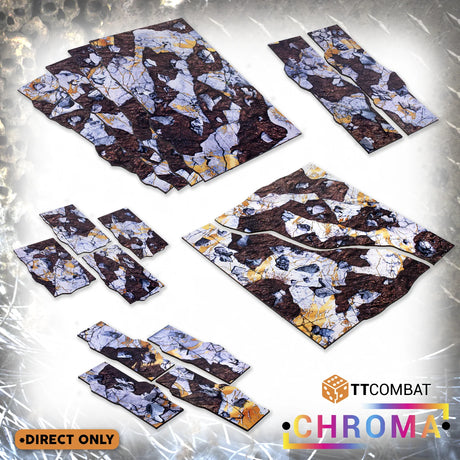TTCombat Tabletop Scenics - Coloured Terrain Area Plates