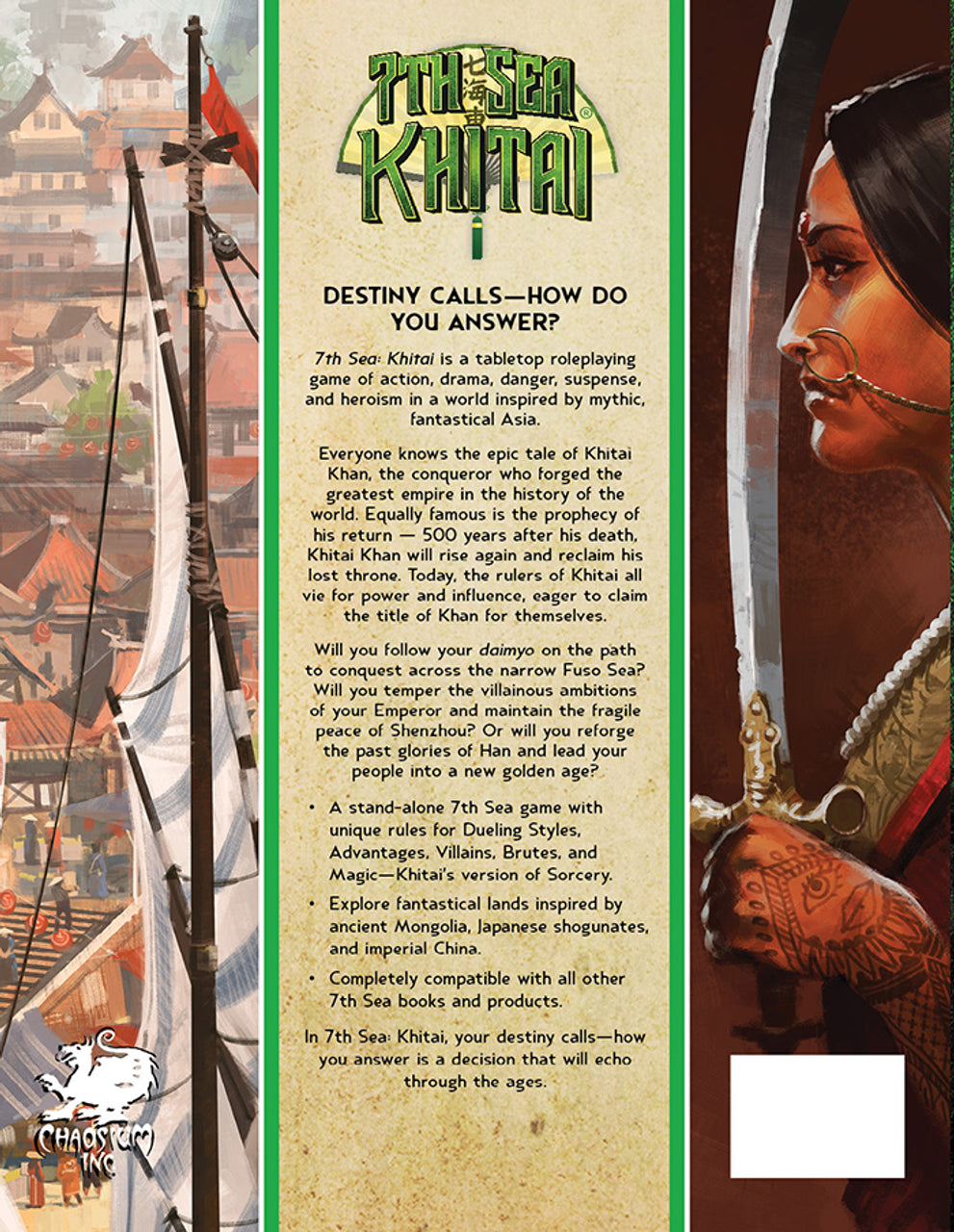 7th Sea: Khitai Core Rulebook